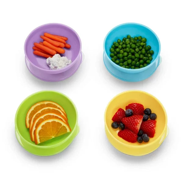 Munchkin Love-A-Bowls Toddler Feeding Set, Multi-Color, 10 Pack